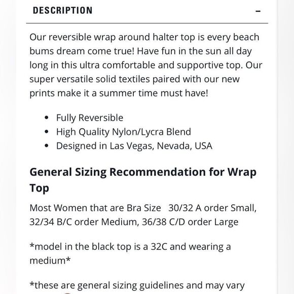 CORAL COAST REVERSIBLE WRAP TOP COLOR ELECTRIC CARNIVAL SIZE LARGE - Picture 4 of 5